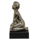 Statua Scultura Soprammobile AMBIENTI GLAMOUR Shirley Persone Argento