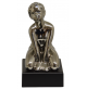 Statua Scultura Soprammobile AMBIENTI GLAMOUR Shirley Persone Argento