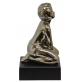 Statua Scultura Soprammobile AMBIENTI GLAMOUR Shirley Persone Argento