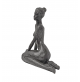 Statua Scultura Soprammobile SIA Lady Sit Persone Resina