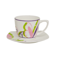 Tazze Tazzine Caffè Set per 4 Scherzer Laguna Dream in Porcellana Decorata Cups