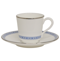 Tazze Tazzine Caffè Set per 6 Richard Ginori Lago Maya Porcellana Bianco Blu