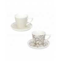 Tazzine Caffè set 2 Persone Shanti Brandani 52861 in New Bone China