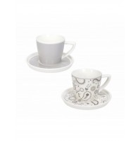 Tazzine Caffè set 2 Persone Shanti Brandani 52862 in New Bone China