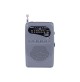 Trevi RA 710 B Mini Radio Portatile AM FM Grigia a Batterie Altoparlante Cuffia