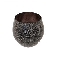 Vaso Ornamentale Patina Rosenthal 16 cm in Vetro Nero - Vase