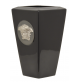 Vaso Porcellana Nero 24 cm Rosenthal Versace Medusa Gorgona  - Vase