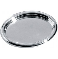 Vassoio ALESSI Ovale JH02/40 in Acciaio Inossidabile 18/10 Lucido Ø 40 cm - Tray