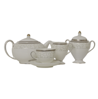 Wedgwood Set 9 Pezzi Servizio da The in Porcellana Celestial Platinum Tea Set